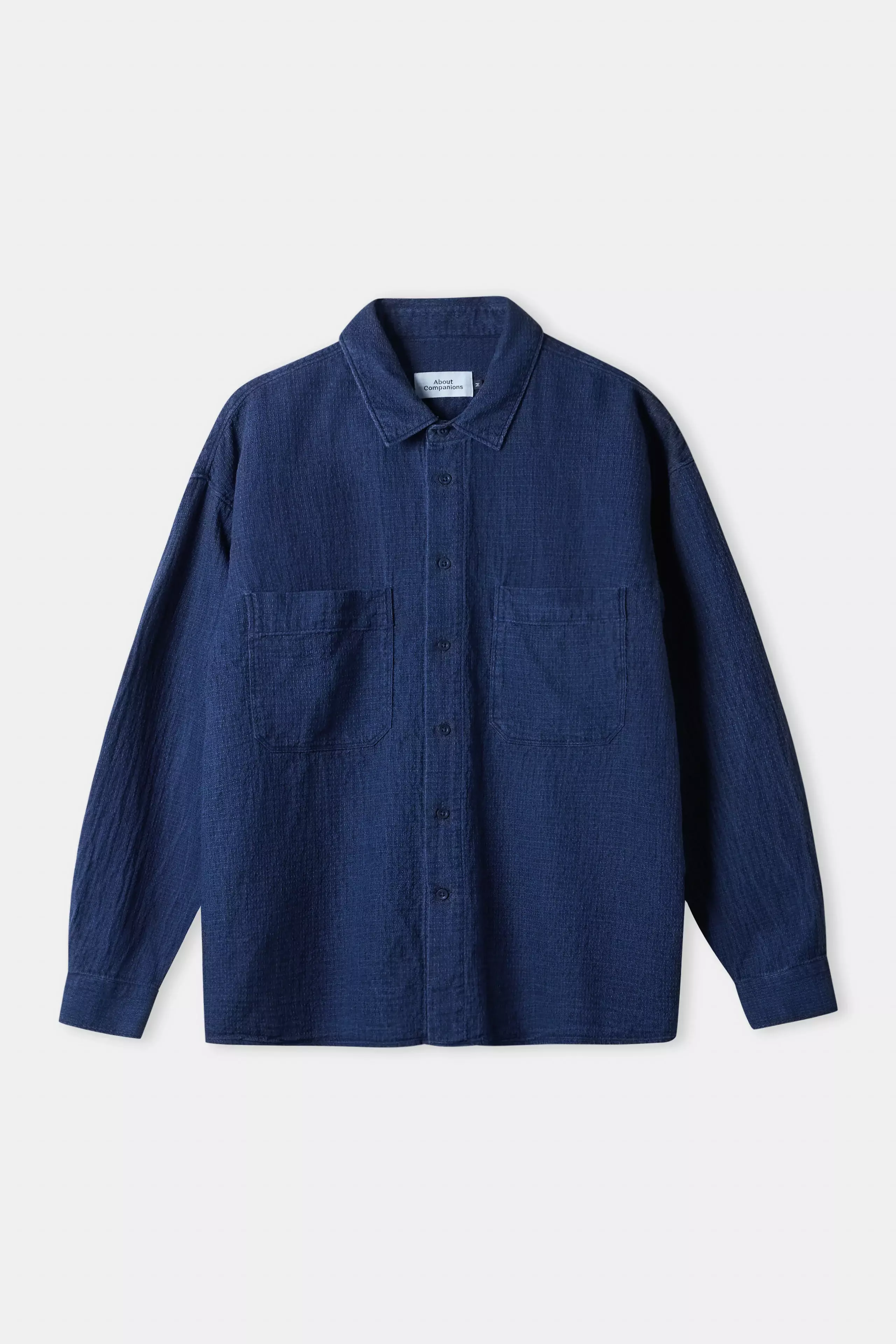 About Companions Dario Indigo Mid Blue Shirt Hemd Herren blau